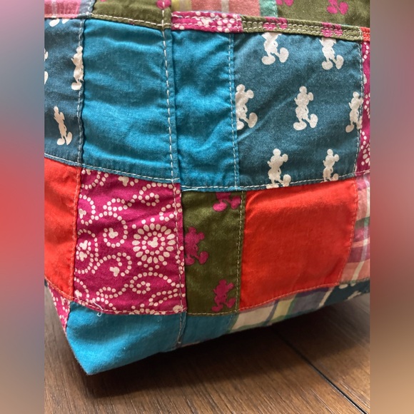 Disney Parks Mickey Mouse Multicolor Cloth Patchwork Mini Backpack
10x9" Boho - Picture 2 of 11